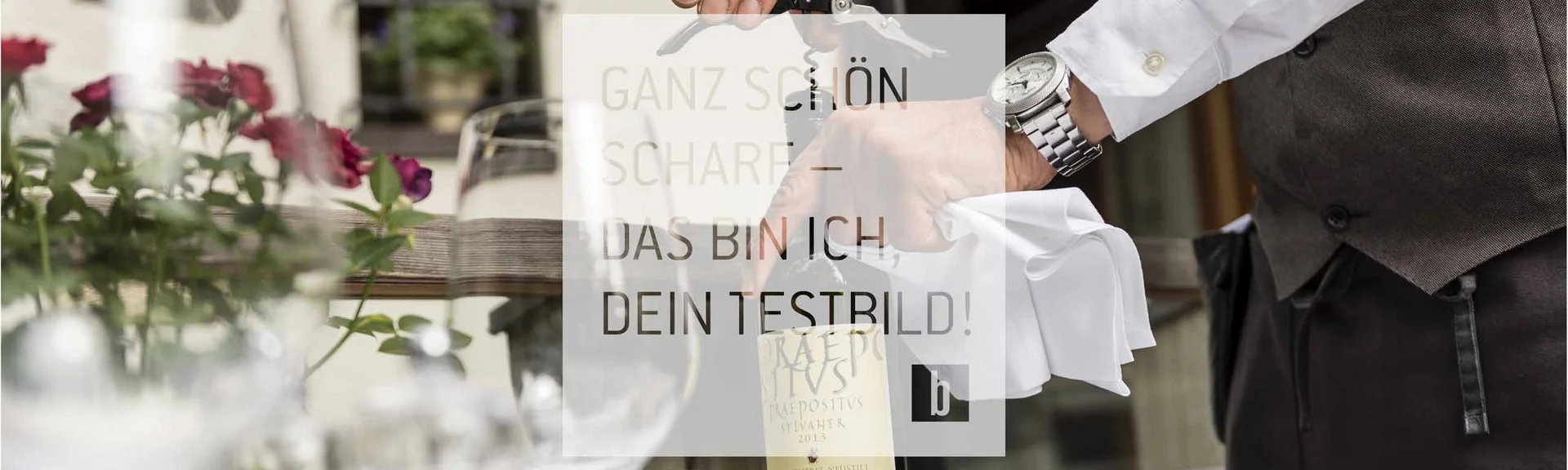 Testnews 1 Waiter opening wine bottle with corkscrew at set dining table