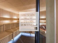 Wellness Moderner Holzbadezimmer mit Sauna und Heizungskammer